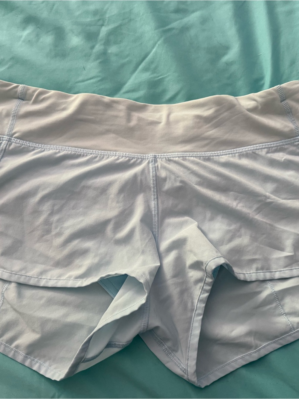 Light Blue Women’s lululemon speed short size 6 2 inch inseam